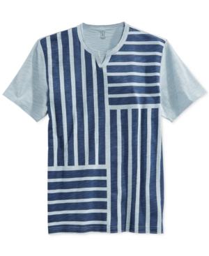 Inc International Concepts Pine Stripe Split T-shirt, Only At Macy's