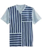 Inc International Concepts Pine Stripe Split T-shirt, Only At Macy's