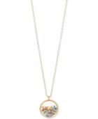 Betsey Johnson Gold-tone Shaky Crystal Pendant Necklace