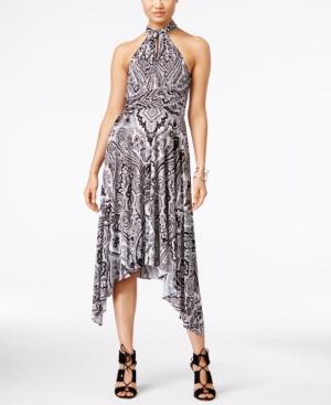 Inc International Concepts Printed Infinity Convertible Wrap Dress, Only At Macy's