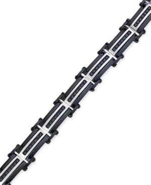 Men's Black Diamond Bracelet (1 Ct. T.w.) In Black Ip Stainless Steel