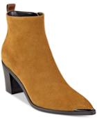 Marc Fisher Nellien Pointy-toe Block-heel Booties Women's Shoes