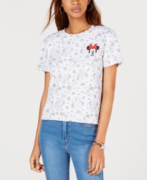 Modern Lux Juniors' Cotton Minnie Mouse Graphic-print T-shirt