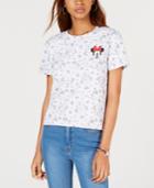 Modern Lux Juniors' Cotton Minnie Mouse Graphic-print T-shirt