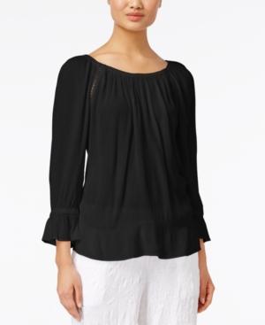 Inc International Concepts Long-sleeve Peasant Top, Only At Macy's