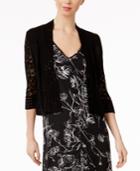 Ny Collection Mixed-knit Cardigan