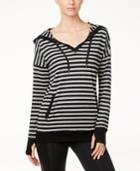 Ideology Striped Hooded Tunic, Only At Macy's
