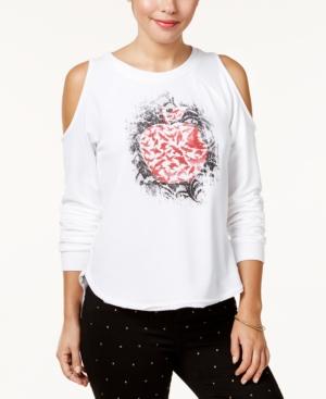 Disney Princess Snow White Juniors' Cold-shoulder Sweatshirt, Created For Macy's