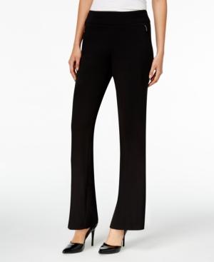 Jm Collection Zipper-pocket Wide-leg Pants, Only At Macy's