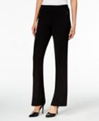 Jm Collection Zipper-pocket Wide-leg Pants, Only At Macy's