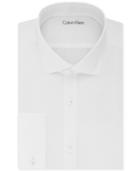 Calvin Klein X Men's Extra-slim Fit White Solid French Cuff Dress Shirt