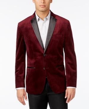 Alfani Men's Classic-fit Textured Velvet Blazer, Created For Macy's