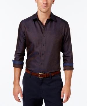 Tasso Elba Men's Print Long-sleeve Shirt