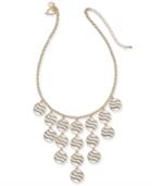 Thalia Sodi Gold-tone Crystal Tiger Stripe Disc Statement Necklace, 16 + 3 Extender, Created For Macy's