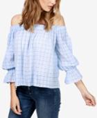 Lucky Brand Cotton Off-the-shoulder Eyelet Top