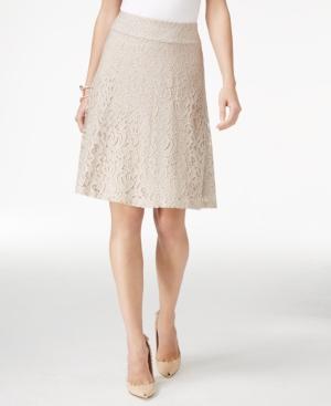 Alfani Petite Lace A-line Skirt, Only At Macy's