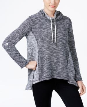 Calvin Klein Performance Space-dyed Cowl-neck Top