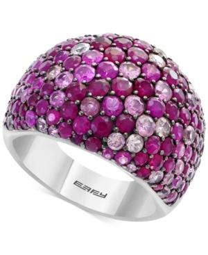 Splash By Effy Ruby (3-1/2 Ct. T.w.) & Pink Sapphire (2-5/8 Ct. T.w.) Ring In Sterling Silver