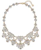 Charter Club Gold-tone Crystal Cluster Statement Necklace, Created For Macy's