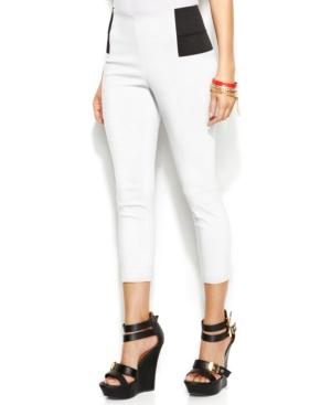 Thalia Sodi Skinny Elastic-inset Capri Pants, Only At Macy's