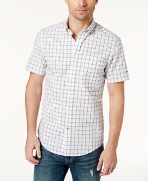 Tommy Hilfiger Men's Glen Windowpane Check-print Shirt
