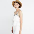 Madewell Embroidered Tier Top