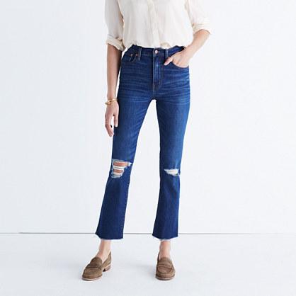 Madewell Los Feliz Crop Flare Jeans In Collin Wash