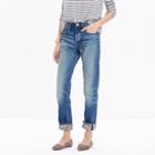 Madewell Rivet & Thread Straight Selvedge Jeans In Elmwood Wash