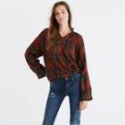 Madewell Highroad Popover Shirt In Brentford Plaid