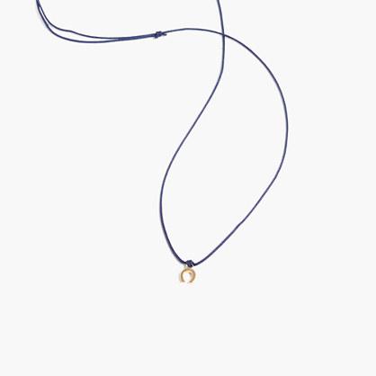 Madewell Vermeil Bar Charm Necklace