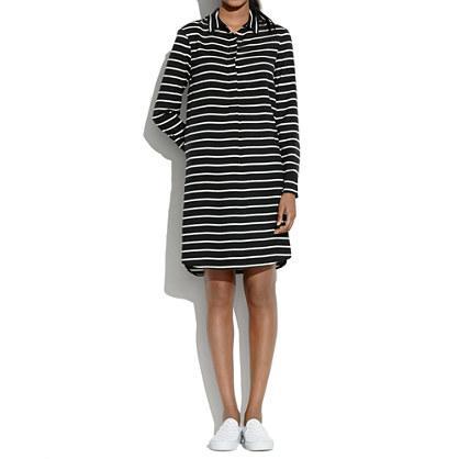 Madewell Silk Striped Tunic Dress