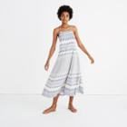 Madewell Open-back Trapeze Dress In Ionian Tile