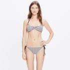 Madewell Giejo&trade; Striped Butterfly Bandeau Bikini Top