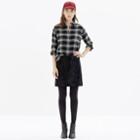 Madewell Calf-hair Panel Miniskirt