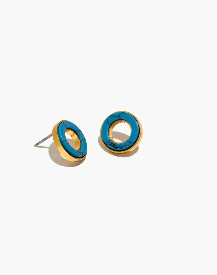 Madewell Desert Sunset Circle Stud Earrings