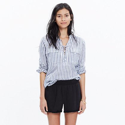 Madewell Porte Fringe Cover-up Shorts