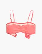 Madewell Mesh-trimmed Edie Bandeau Bralette