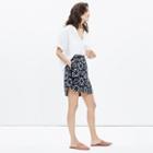 Madewell Distance Skirt In Batik Grid