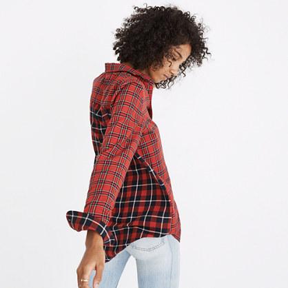 Madewell Classic Ex-boyfriend Shirt In Plaid Patchwork