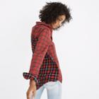 Madewell Classic Ex-boyfriend Shirt In Plaid Patchwork