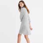 Madewell Button-back Sweater-dress In Donegal Grey