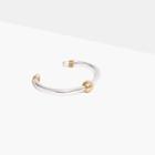 Madewell Coil Cuff Bracelet In Silver-tone