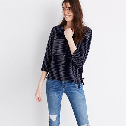 Madewell Striped Side-lace Top