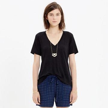 Madewell Linen Swingline Tee