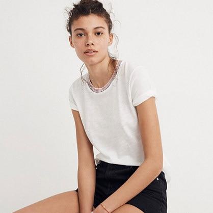 Madewell Whisper Cotton Ringer Tee