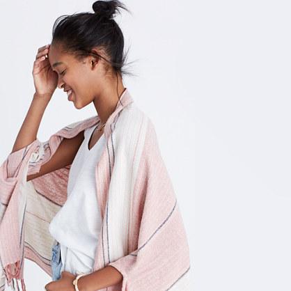Madewell Cape Scarf In Maui Stripe