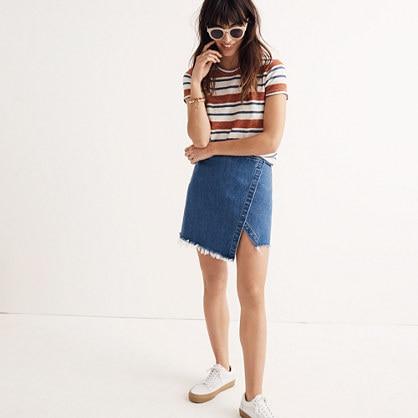 Madewell Denim Wrap Mini Skirt