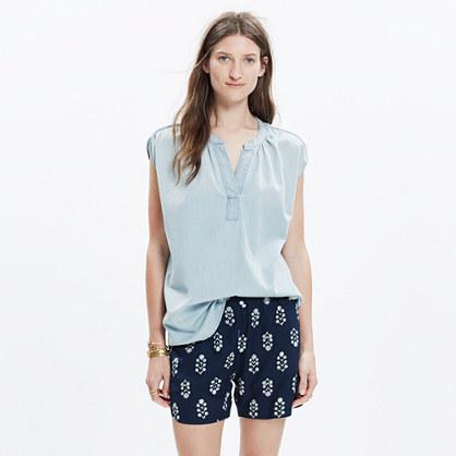 Madewell Denim Popover Top