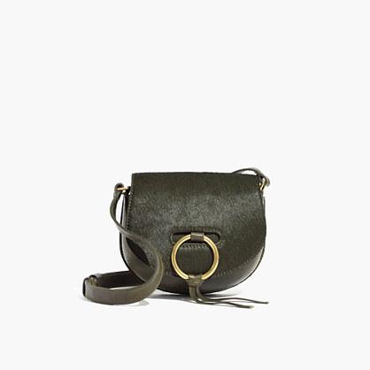 Madewell The Lisbon O-ring Mini Saddlebag In Calf Hair