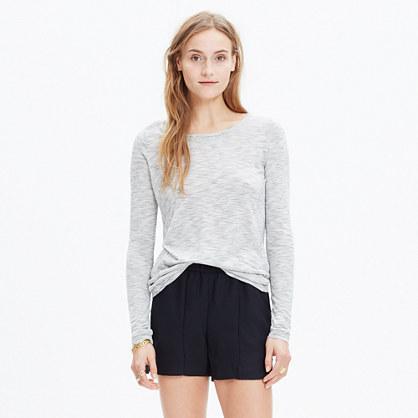 Madewell Anthem Forward-seam Tee In Mini-stripe